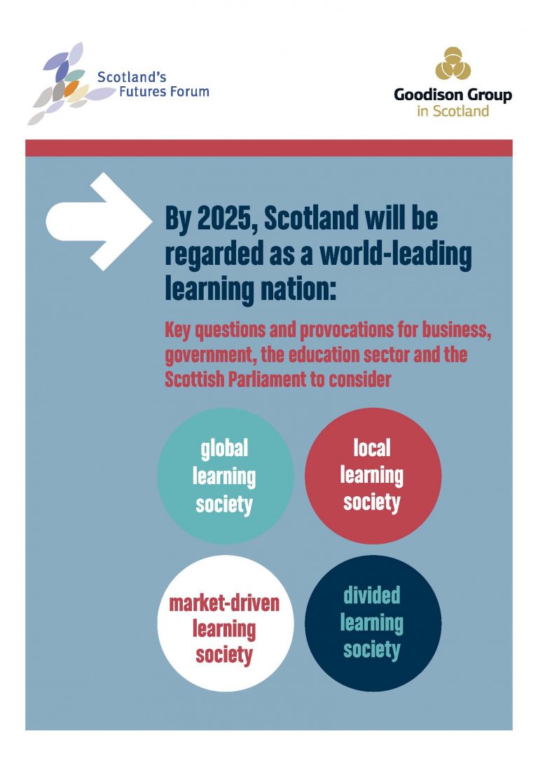 By 2025, Scotland will be regarded as a worldleading learning nation